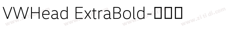 VWHead ExtraBold字体转换